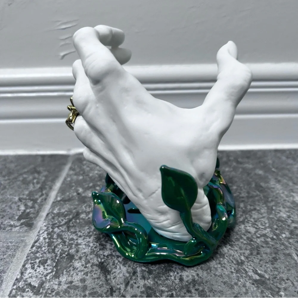 Bath and Bodyworks Witch Hand Soap Holder 2022 Gold Spider Ring Halloween